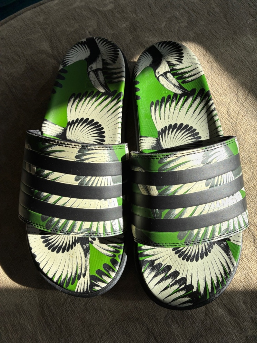 Farm Rio x Adidas Toucan Platform Slides Womens 10